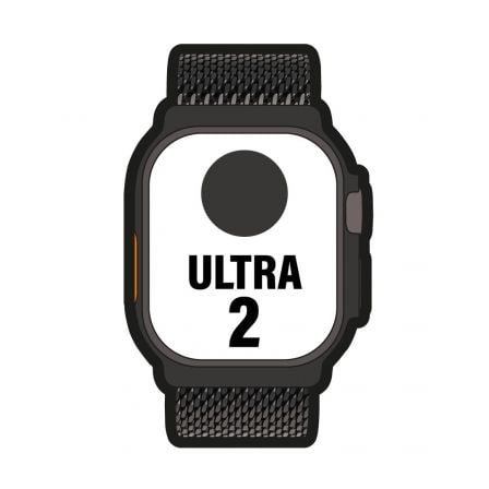 APPLE WATCH ULTRA 2/ GPS/ CELLULAR/ 49MM/ CAJA DE TITANIO NEGRO / CORREA MILANESE LOOP GRANDE