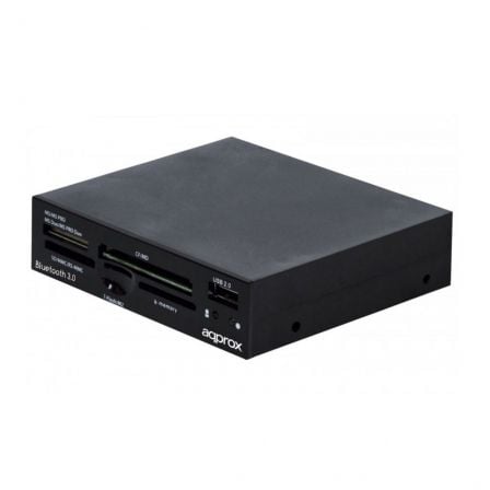 LECTOR DE TARJETAS INTERNO APPROX APPICRV4 - 5 RANURAS PARA TARJETAS SD / MMC / MS PRO / XD / CF - PUERTO USB 2.0