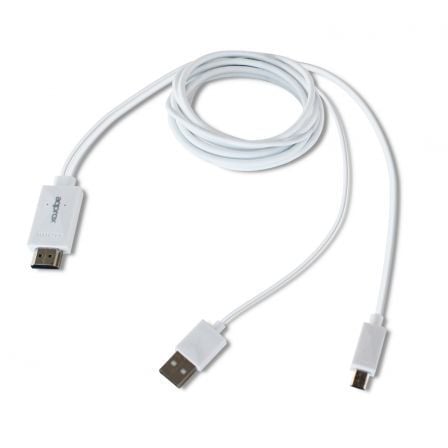 ADAPTADOR MHL 1.0 A HDMI APPROX APPC23 - CONECTOR MICRO USB (IN) / HDMI (OUT) - VIDEO 1080 - AUDIO 8 CANALES - ALIMENTACION USB