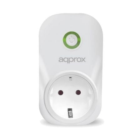 ENCHUFE INTELIGENTE WIFI APPROX HOME SMART PLUG APPSP10 - POTENCIA MAXIMA 2000W - 2.4GHZ - HASTA 8 TAREAS PROGRAMADAS - APP IOS/