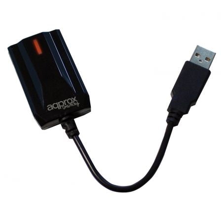 TARJETA DE SONIDO GAMING EXTERNA APPROX APPX71 - USB - PLUG AND PLAY - 7.1 - SONIDO 3D - ENTRADAS DE MICROFONO Y ALTAVOCES