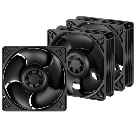 PACK DE 3 VENTILADORES ARCTIC S12038-8K/ 12CM
