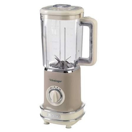 BATIDORA DE VASO ARIETE VINTAGE BEIGE - 500W - JARRA 1.5L - 6 CUCHILLAS ACERO INOX- 5 VELOCIDADES + PULSE