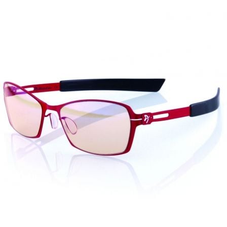 GAFAS AROZZI VISIONE VX-500-5 ROJA - REDUCE LUZ AZUL - ACERO INOXIDABLE/ACETATO - LENTE COLOR PURPURA - CERTIFICACION CE/FDA