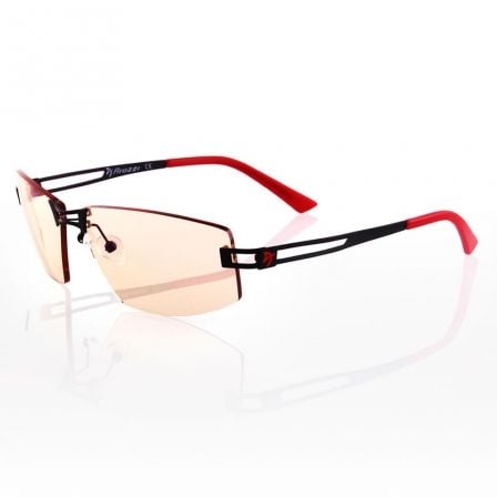 GAFAS AROZZI VISIONE VX-600-5 NEGRO/ROJO - REDUCE LUZ AZUL - ACERO INOXIDABLE/ACETATO - LENTE COLOR PURPURA - CERTIFICACION CE/F