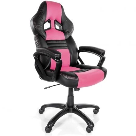 SILLA GAMER AROZZI MONZA ROSA - ROTACION GIRATORIA 360 - ACOLCHADO GRUESO - ALTURA AJUSTABLE - ASIENTO ABATIBLE - 5 RUEDAS - SOP