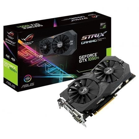 TARJETA GRAFICA ASUS GEFORCE STRIX GTX1050 TI OC - GPU 1379/1493MHZ - 4GB GDDR5 - PCI EXPRESS 3.0 - 2X DVI-D - HDMI - DISPLAY PO