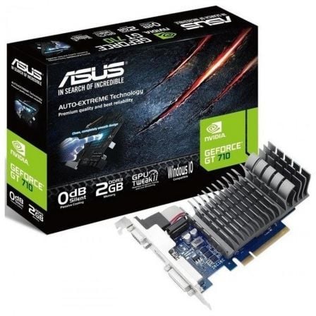 TARJETA GRAFICA ASUS GEFORCE GT 710/ 2GB GDDR5/ PERFIL BAJO