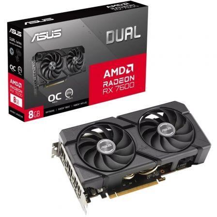 TARJETA GRAFICA ASUS DUAL RADEON RX 7600 EVO OC/ 8GB GDDR6