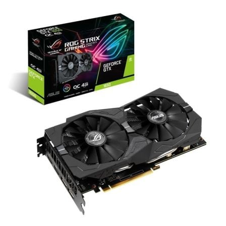 TARJETA GRAFICA ASUS GEFORCE ROG-STRIX-GTX1650-O4G-GAMING - CUDA CORE 896 - 4GB GDDR5 - PCI EXPRESS 3.0 - 2*HDMI/2*DISPLAYPORT