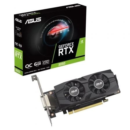 TARJETA GRAFICA ASUS GEFORCE RTX 3050 LP BRK OC EDITION/ 6GB GDDR6/ COMPATIBLE CON PERFIL BAJO