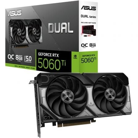 TARJETA GRAFICA ASUS DUAL GEFORCE RTX 5060 TI OC/ 8GB GDDR7 | Tarjetas graficas