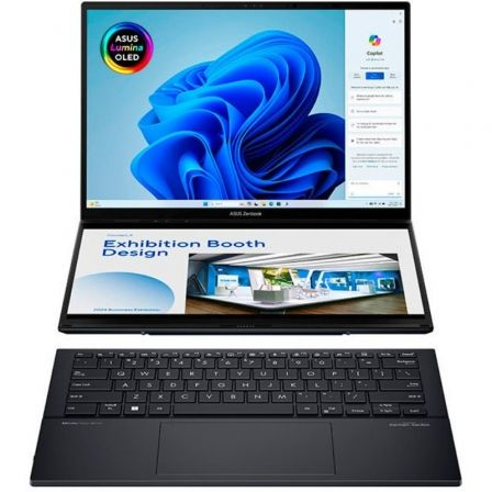 PORTATIL CONVERTIBLE ASUS ZENBOOK DUO OLED UX8406CA-PZ166X INTEL CORE ULTRA 9-285H/ 32GB/ 1TB SSD/ 14"+14" TACTIL/ WIN11 PRO