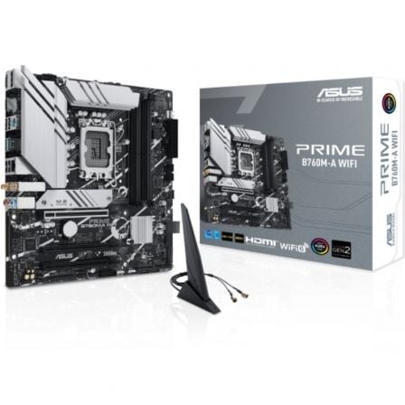 PLACA BASE ASUS PRIME B760M-A WIFI SOCKET 1700/ MICRO ATX