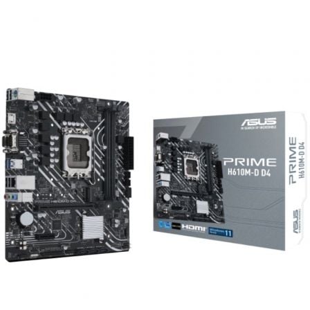 PLACA BASE ASUS PRIME H610M-D D4/ SOCKET 1700/ MICRO ATX