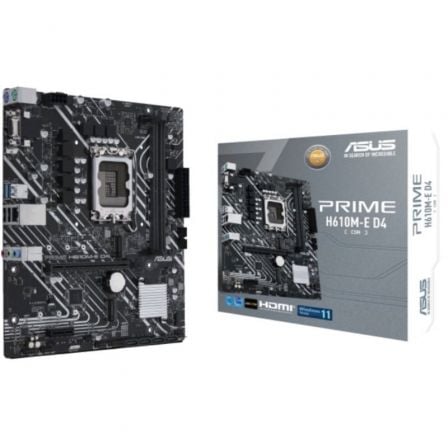 PLACA BASE ASUS PRIME H610M-E D4-CSM/ SOCKET 1700/ MICRO ATX | Placas base