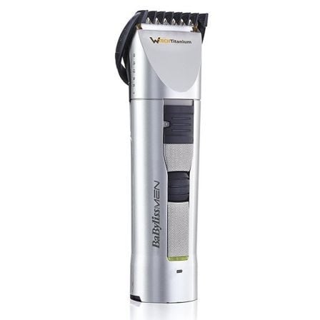 CORTAPELOS BABYLISS PRO 40 SILVER - CUCHILLA 40MM ACERO INOX DE GEOMETRIA EXCLUSIVA - ALTURA DE CORTE UNIFORME - RUEDA DE AJUSTE