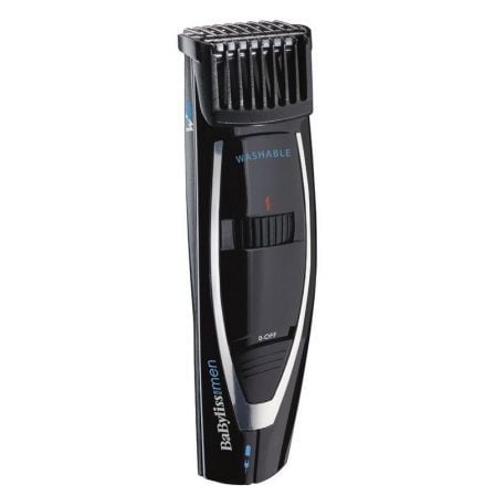 CORTABARBAS BABYLISS E856E - CUCHILLAS ACERO INOX - AFILADO 3D - 18 POSICIONES DE CORTE - 1MM PRECISION - 60 MIN AUTONOMIA CON/S