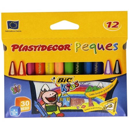 CERAS PLASTICAS BIC KIDS PLASTIDECOR 8757741/ 12 UNIDADES