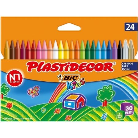 CERAS PLASTICAS BIC KIDS PLASTIDECOR 875772/ 24 UNIDADES