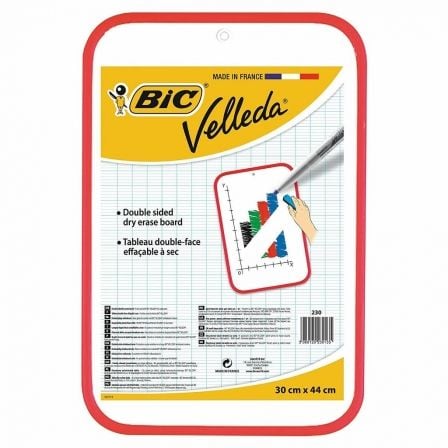 PIZARRA BIC VELLEDA 230 DOUBLE SIDE/ 30 X 44CM