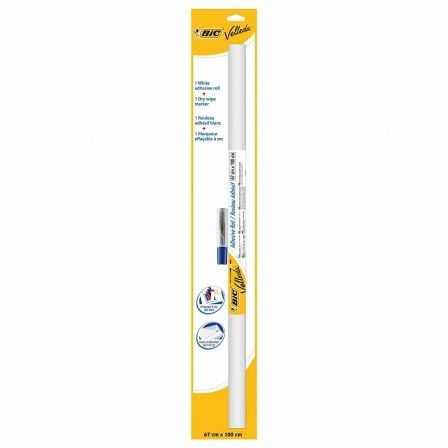 PIZARRA EN ROLLO ADHESIVO BIC VELLEDA 870493/ 67 X 100CM | Celo, post-it, gomas elsticas