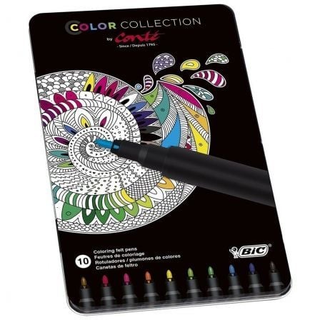 ROTULADORES BIC COLOR COLLECTION 942166/ 10 UNIDADES | Ceras, lpices y rotuladores