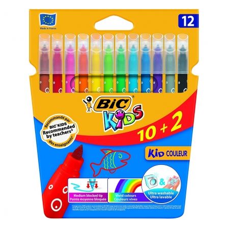 ROTULADORES BIC KIDS COULEUR 9202942/ 12 UNIDADES