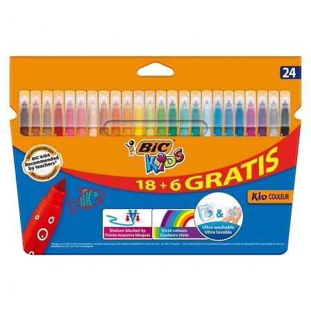 ROTULADORES BIC KIDS COULEUR 8418033/ 24 UNIDADES