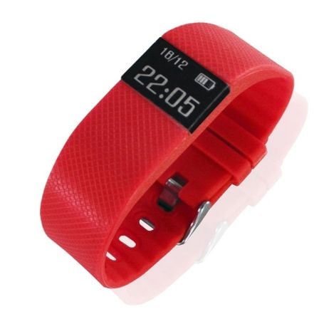 PULSERA CUANTIFICADORA BILLOW XSB70R ROJO - PANTALLA 1.2CM - BAT LITIO - BT 4.0 - PASOS/DISTANCIA RECORRIDA/CALORIAS/TIEMPO DE A