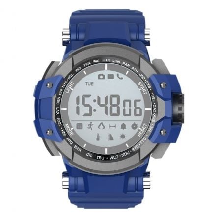 RELOJ DEPORTIVO AZUL BILLOW XS15BL - PANTALLA 2.8CM - BT 4.0 - SUMERGIBLE IP68 - AVISADOR LLAMADAS/MENSAJES - COMPATIBLE ANDROID