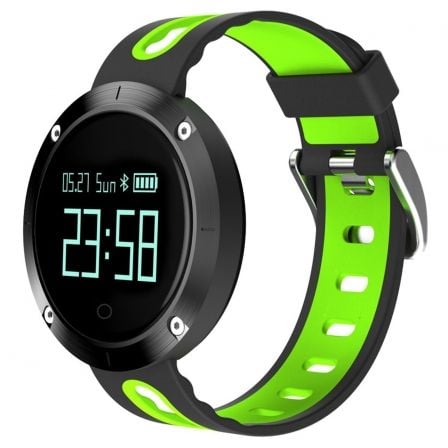 RELOJ DEPORTIVO BILLOW XS30 NEGRO/VERDE - BT 4.0 - DOBLE SENSOR - PANTALLA 0.95"/2.41CM OLED - TENSIOMETRO -  BATERIA 1200MAH -