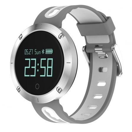 RELOJ DEPORTIVO BILLOW XS30 GRIS/BLANCO - BT 4.0 - DOBLE SENSOR - PANTALLA 0.95"/2.41CM OLED - TENSIOMETRO -  BATERIA 120MAH - R