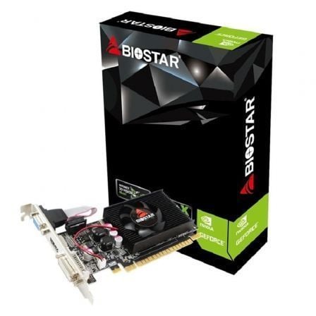 TARJETA GRAFICA BIOSTAR GEFORCE 210 LP - 1GB DDR3 - 589 MHZ - PCI 2.0 - HDMI - DVI - VGA - COMPATIBLE PERFIL BAJO