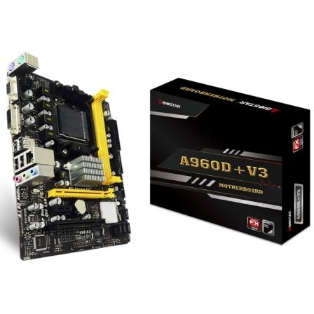 PLACA BASE BIOSTAR A960D+V3 - PARA AMD FX/PHENOM II/ATHLON II/SEMPRON SEGUN ESPECIFICACIONES - SOCKET AM3+ - 2XDIMM DDR3 - VGA -