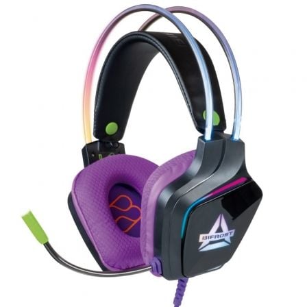 AURICULARES GAMING CON MICROFONO FR-TEC BIFROST/ JACK 3.5/ PURPURA