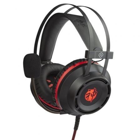 AURICULARES GAMING CON MICROFONO FR-TEC EBISU/ JACK 3.5/ ROJOS