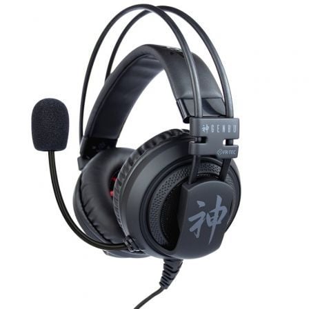 AURICULARES GAMING CON MICROFONO FR-TEC GENBU/ JACK 3.5/ NEGROS