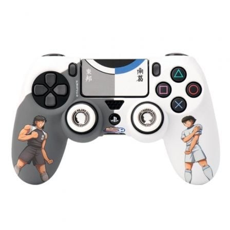 FUNDA SILICONA + GRIPS FR-TEC CAPITAN TSUBASA COMBO PACK VERSUS PARA MANDO PS4