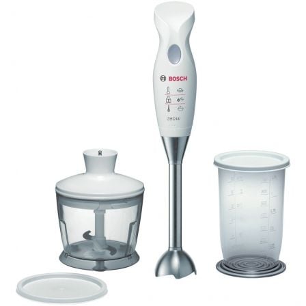 BATIDORA BOSCH MSM6B500 - 350W - LINEA SLIM - PIE ACERO INOXIDABLE - VASO MEZCLAS - PICADOR