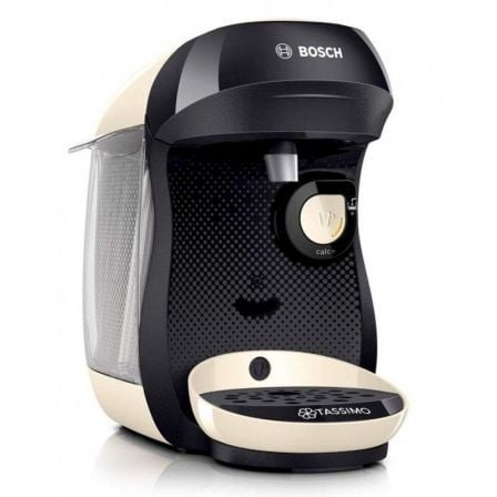 CAFETERA DE CAPSULAS BOSCH TASSIMO HAPPY/ NEGRA Y CREMA