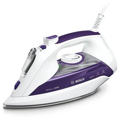 PLANCHA BOSCH SENSIXX DA50 - 2800W - SUPERVAPOR 190G/MIN - SUELA CERANIUM GLISSEE - SISTEMA ANTICAL - REGULADOR VAPOR - DEPOSITO