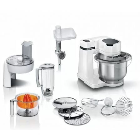 ROBOT DE COCINA BOSCH MUM SERIE 2/ 700W/ CAPACIDAD 3.8L/ BLANCO/ 10 ACCESORIOS | Robots de cocina