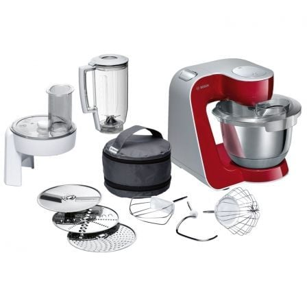 ROBOT DE COCINA BOSCH MUM58720 - 1000W - BOL DE 3.9 LITROS - CORTA / RAYA / AMASA / BATE / MEZCLA - INCLUYE ACCESORIOS Y RECETAS