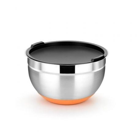 BOWL EFFICIENT BRA A273016 - 16CM - ESPESOR 0.6MM - APTO PARA LAVAVAJILLAS - ACERO INOXIDABLE - FONDO SILICONA ANTIDESLIZANTE | Menaje de cocina