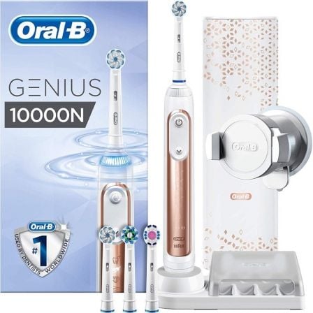 CEPILLO DENTAL BRAUN ORAL-B GENIUS 10000N ROSE GOLD - 6 MODOS DE CEPILLADO - DETECCION DE POSICION - BATERIA IONES DE LITIO