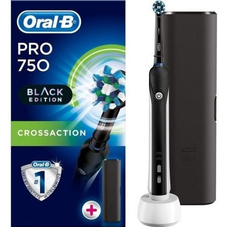 CEPILLO DENTAL BRAUN ORAL B PRO 750 CROSS ACTION BLACK EDITION