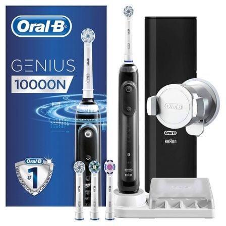 CEPILLO DENTAL BRAUN ORAL-B GENIUS 10000N NEGRO - 6 MODOS DE CEPILLADO - DETECCION DE POSICION - BATERIA IONES DE LITIO