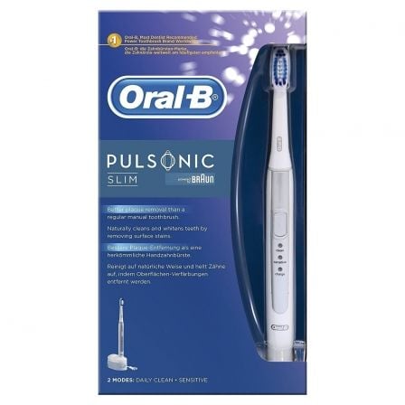 CEPILLO DENTAL BRAUN ORAL-B PULSONIC SLIM - 2 MODOS DE LIMPIEZA - 31000 PULSACIONES - BATERIA RECARGABLE