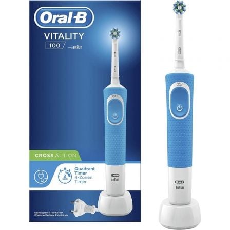 CEPILLO DENTAL BRAUN ORAL-B VITALITY D100 CROSSACTION/ AZUL